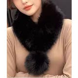 ポンポン付きフェイクファーマフラー暖かい | SUNSHINE CLOSET | 詳細画像2 