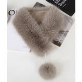 ポンポン付きフェイクファーマフラー暖かい | SUNSHINE CLOSET | 詳細画像20 