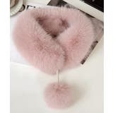 ポンポン付きフェイクファーマフラー暖かい | SUNSHINE CLOSET | 詳細画像21 