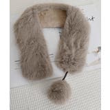 ポンポン付きフェイクファーマフラー暖かい | SUNSHINE CLOSET | 詳細画像22 