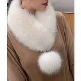 ポンポン付きフェイクファーマフラー暖かい | SUNSHINE CLOSET | 詳細画像9 