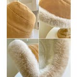 バケットハット レディース ファー帽子冬 | ANGELCLOSET | 詳細画像15