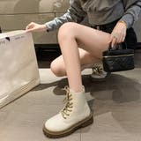 厚底ショートブーツ 韓国 編み上げブーツ | ANGELCLOSET | 詳細画像12