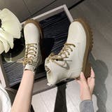 厚底ショートブーツ 韓国 編み上げブーツ | ANGELCLOSET | 詳細画像13