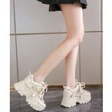 ボリュームソール レースアップ厚底スニーカー軽量 脚長見えカジュアルシューズ | SUNSHINE CLOSET | 詳細画像9 
