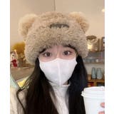 くま耳帽子 ボアハット 韓国 暖かい帽子 | ANGELCLOSET | 詳細画像1
