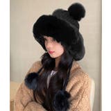 ダブルポンポンニット帽子 ファー帽子韓国 | ANGELCLOSET | 詳細画像4