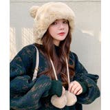ダブルポンポンニット帽子 ファー帽子韓国 | ANGELCLOSET | 詳細画像8