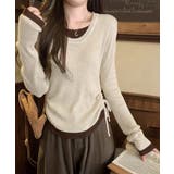 レイヤード風トップス長袖Tシャツ 韓国風 | SUNSHINE CLOSET | 詳細画像1 