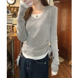 レイヤード風トップス長袖Tシャツ 韓国風 | SUNSHINE CLOSET | 詳細画像13 