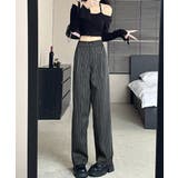 ストライプワイドパンツ春夏秋ロングパンツ | SUNSHINE CLOSET | 詳細画像10 