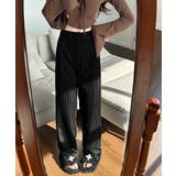 ストライプワイドパンツ春夏秋ロングパンツ | SUNSHINE CLOSET | 詳細画像2 