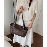 レディース 大容量肩掛けバッグ ソフトレザー通勤通学ショルダーバッグ | SUNSHINE CLOSET | 詳細画像5