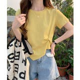 ウエストタックtシャツレディース カジュアルトップス春夏 シンプルカットソー無地 | SUNSHINE CLOSET | 詳細画像11 
