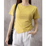ウエストタックtシャツレディース カジュアルトップス春夏 シンプルカットソー無地 | SUNSHINE CLOSET | 詳細画像15 