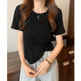 ウエストタックtシャツレディース カジュアルトップス春夏 シンプルカットソー無地 | SUNSHINE CLOSET | 詳細画像6 