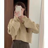 スキッパーニットvネック 襟付きセーター | SUNSHINE CLOSET | 詳細画像10 