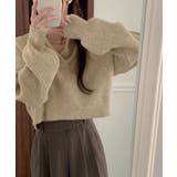 スキッパーニットvネック 襟付きセーター | SUNSHINE CLOSET | 詳細画像11 