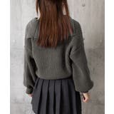スキッパーニットvネック 襟付きセーター | SUNSHINE CLOSET | 詳細画像15 