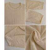 レディース 七分袖シンプル お洒落リブニットきれいめ | SUNSHINE CLOSET | 詳細画像21