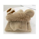 くまみみ帽子 マフラー付きファー帽子暖か | SUNSHINE CLOSET | 詳細画像17