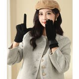 スエード調手袋裏起毛 リボン付き手袋防寒 | SUNSHINE CLOSET | 詳細画像3 