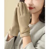 スエード調手袋裏起毛 リボン付き手袋防寒 | SUNSHINE CLOSET | 詳細画像6 