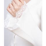 レーストリム Vネックリブニットトップス | SUNSHINE CLOSET | 詳細画像15 