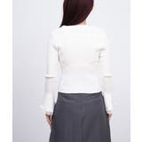 レーストリム Vネックリブニットトップス | SUNSHINE CLOSET | 詳細画像19 