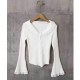 レーストリム Vネックリブニットトップス | SUNSHINE CLOSET | 詳細画像20 