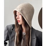 耳あて付き ニットハット 小顔ニット帽子 | SUNSHINE CLOSET | 詳細画像1 