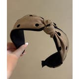 ドット柄 ねじり ワイドカチューシャ小顔 | SUNSHINE CLOSET | 詳細画像4 