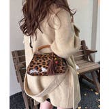 タッセルチャーム付きハンドバッグ ヒョウ柄 肩掛けバッグ | SUNSHINE CLOSET | 詳細画像2