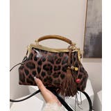 タッセルチャーム付きハンドバッグ ヒョウ柄 肩掛けバッグ | SUNSHINE CLOSET | 詳細画像21