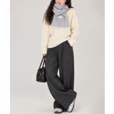 韓国風マフラーレディース チクチクしないニットストール 無地厚手 | SUNSHINE CLOSET | 詳細画像3