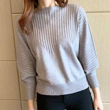 グレー | ニットトップス きれいめ フィット | SUNSHINE CLOSET