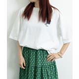 Tシャツ英文字 ロゴプリント半袖Tシャツ | ANGELCLOSET | 詳細画像8