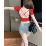 背中あきトップス カップ付き ブラトップ | SUNSHINE CLOSET | 詳細画像11 