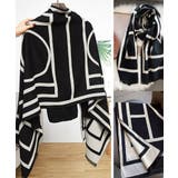 リバーシブル大判マフラー幾何学柄ストール | SUNSHINE CLOSET | 詳細画像10 