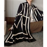 リバーシブル大判マフラー幾何学柄ストール | SUNSHINE CLOSET | 詳細画像3 