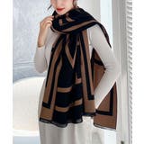 リバーシブル大判マフラー幾何学柄ストール | SUNSHINE CLOSET | 詳細画像6 