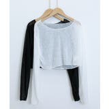 シアートップス 透け感 韓国風カジュアル | SUNSHINE CLOSET | 詳細画像13 