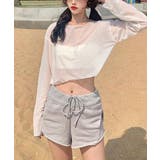 シアートップス 透け感 韓国風カジュアル | SUNSHINE CLOSET | 詳細画像3 