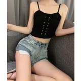 キャミソール レースアップ リブニット夏 | SUNSHINE CLOSET | 詳細画像4