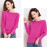 ボートネックドルマンニットトップス 上品 | SUNSHINE CLOSET | 詳細画像10