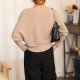 ボートネックドルマンニットトップス 上品 | SUNSHINE CLOSET | 詳細画像14