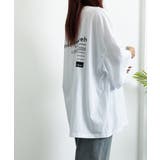 オーバーサイズ 英文字ロゴ 半袖Tシャツ | ANGELCLOSET | 詳細画像3