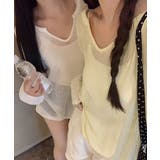 Vネックメッシュニットトップス 重ね着 レディース | SUNSHINE CLOSET | 詳細画像15 