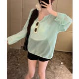 Vネックメッシュニットトップス 重ね着 レディース | SUNSHINE CLOSET | 詳細画像17 
