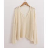 Vネックメッシュニットトップス 重ね着 レディース | SUNSHINE CLOSET | 詳細画像21 